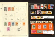 Collection de timbres Swaziland sur 8 pages Scott International, 1933-1965 (BF)