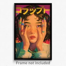 Thai Movie Poster - Woman Feeling Caring, Drab Button Badge (Thailand Art Print)