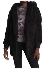 NWT The North Face Campshire Fleece Hooded Wrap Jacket, Black, XS/S, MSRP$179