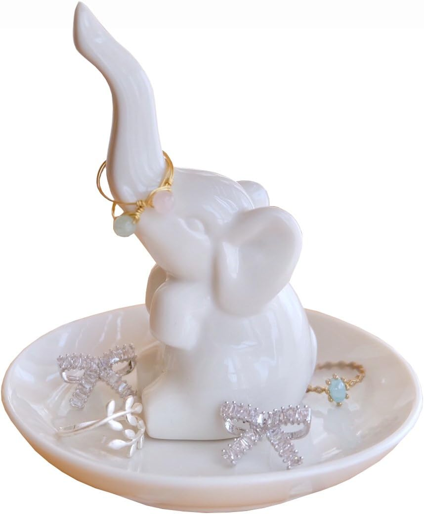 Elephant Gifts for Women Wedding Ring Holder Ring Dish Christmas Gifts for Women