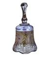 Vintage Fenton Glass Amethyst Purple Hand Painted Bell Signed