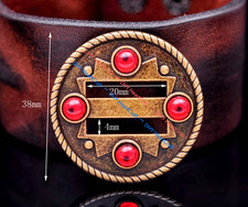 10X Tribal Westerm Cowgirl Turquoise DIY Leathercraft Belt Slotted Concho 1-1/2"