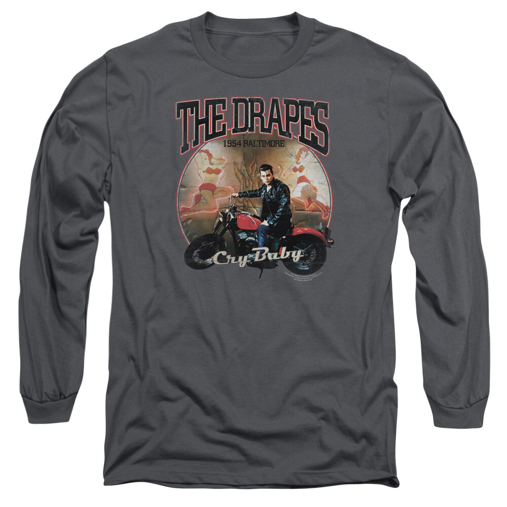 CRY BABY DRAPES Licensed Men's Long Sleeve Graphic Tee Shirt SM-3XL