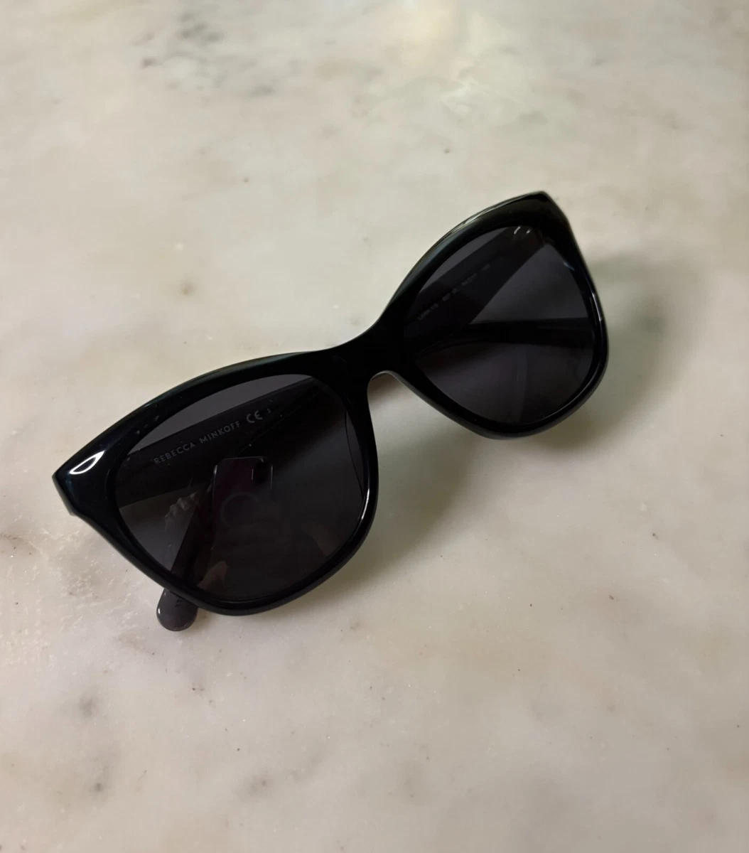 Rebecca Minkoff Black Round Sunglasses with star details Rebecca Minkoff Brooke 1/S Sunglasses | FREE Shipping - SOLD OUT main image 3