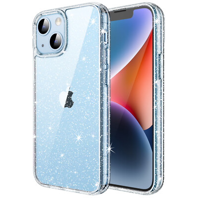 JETech Glitter Case for iPhone 14 Plus 6.7-Inch, Bling Cover for Women and Girls