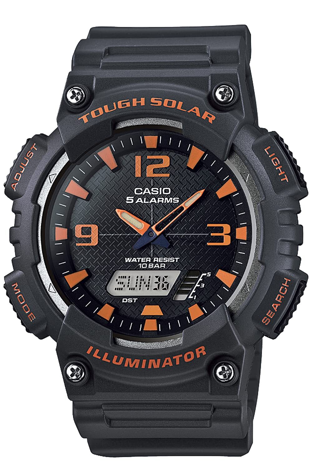 CASIO Collection AQ-S810W-8AJH Men's Watch Black Resin Band Solor Power ...