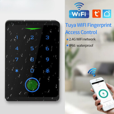 Door Lock Waterproof Keyless WIFI Access Control Standalone Keypad Fingerprint