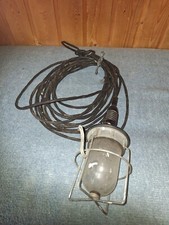 alte DDR Handlampe Werkstattlampe Stecklampe mit 10m Kabel - AKA ELECTRIC
