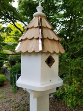 Starlight Bungalow© Medium Bluebird house handmade from cypress and  cedar