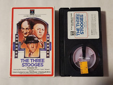 THE THREE STOOGES VOLUME VI BETA BETAMAX TAPE IN BOX MO LARRY CURLY RCA VIDEO