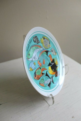Tiki Gallery Wall Tropical Fish Plate Decorative Puerto Rico 7.25 in Souvenir - Picture 4 of 6