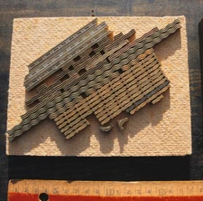 Lot of brass lines bookbinding gilding decorative line leather Art Nouveau Deco´