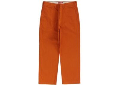 Supreme Chino Pant (FW22) Burnt Orange Sz 32 | eBay