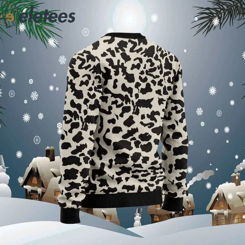 Leopard Pattern Ugly Christmas Sweater
