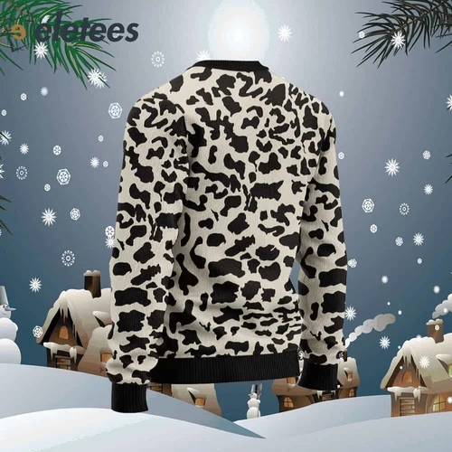 Leopard Pattern Ugly Christmas Sweater