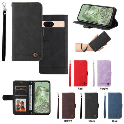 Leather Case Wallet Card Flip Holder Phone Cove For Google Pixel