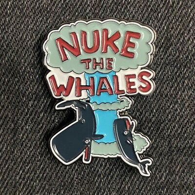 Nuke The Whales - The Simpsons  - Nelson Muntz - Enamel Pin