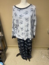 Womens Disney Stitch Fleece 2-piece pajama set 3XL