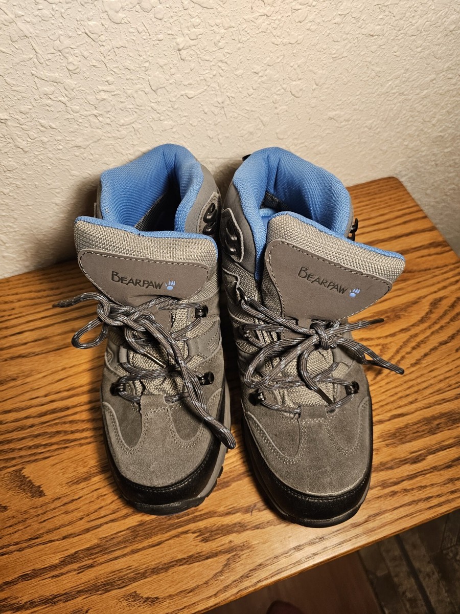 Bearpaw Corsica Women Hiking Boots, Charcoal/Blue, 10 M(US)