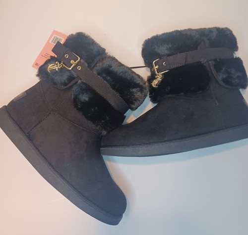 Juicy Couture Koala Boot Black Medium Womans Size 7.5 Winter Warm Boots NWT - Picture 5 of 8