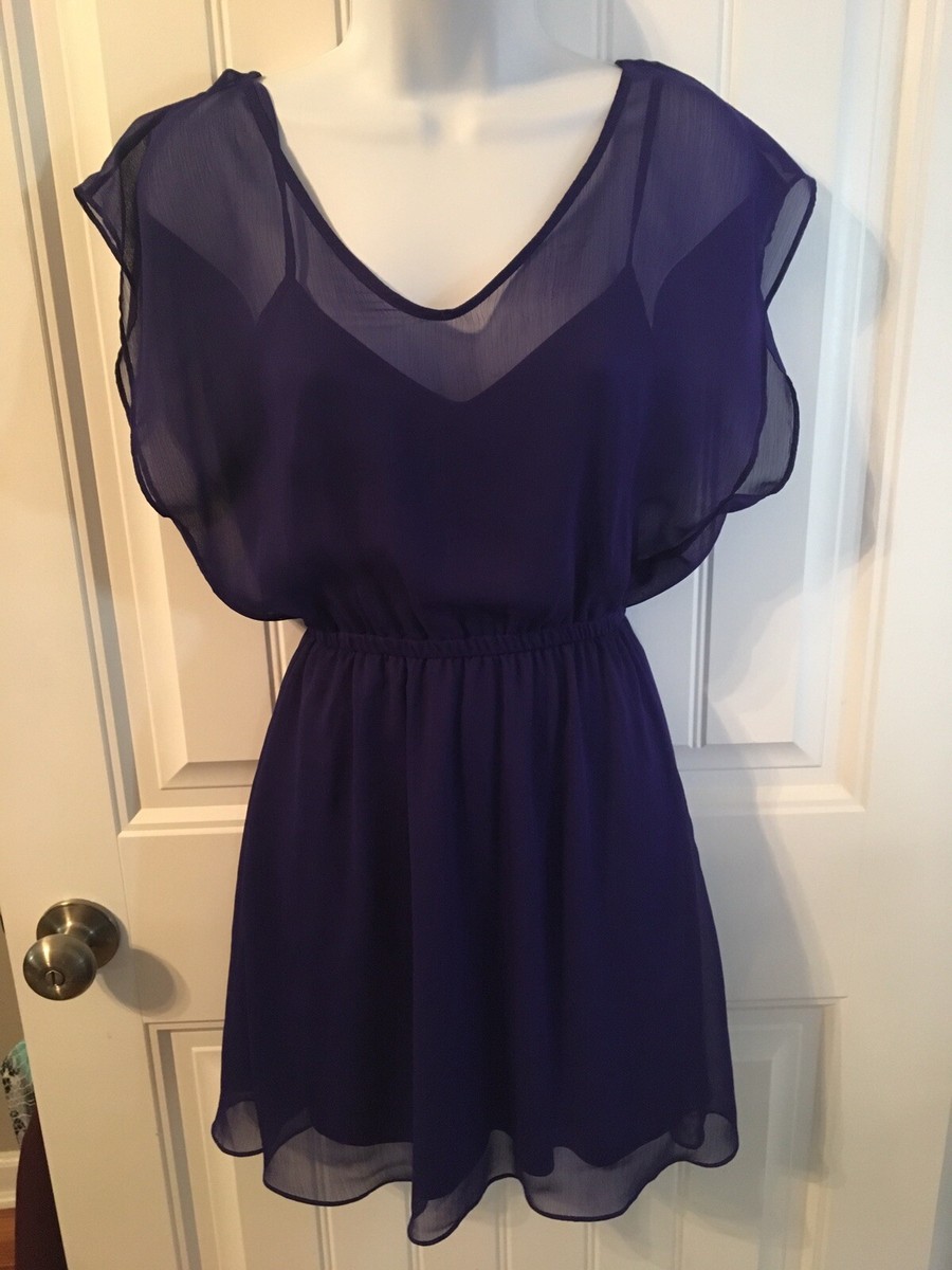 Express Sheer Purple Women's Dress Fully Lined Size XS | eBay Express Sheer Purple Women's Dress Fully Lined Size XS | eBay