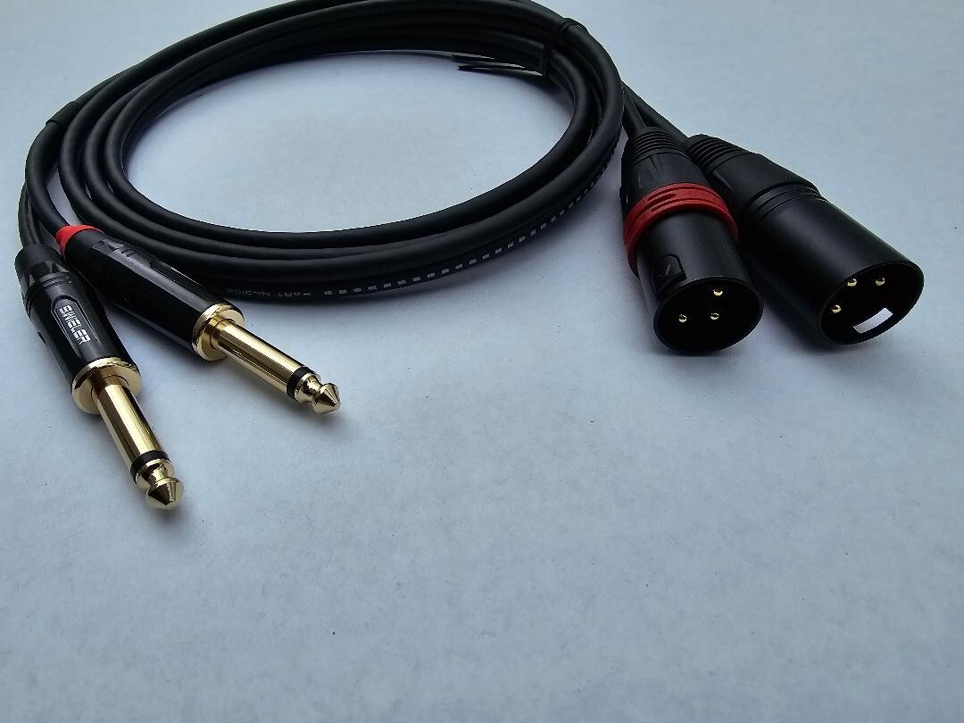 Mogami 6.5mm to XLR Cable Dual TRS 6.35mm to 3 Pin XLR Balanced Cable Mic, DJ