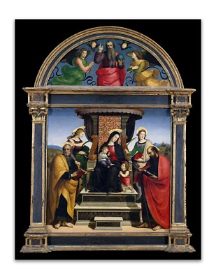 Raphael MADONNA AND CHILD (1504) Vintage Painting 17x22'' PREMIUM Print Poster