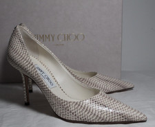 NWB Jimmy Choo Snakeskin Print Embossed Pointed Toe Pumps 39
