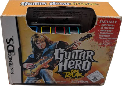 Guitar Hero ON TOUR Nintendo DS NDS Spiel OVP Guitar Grip Gut