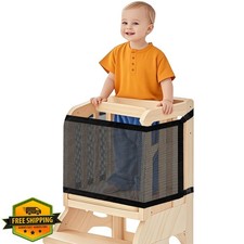 Toddler Standing Tower Safety Net Double Layer Guard Kids Play