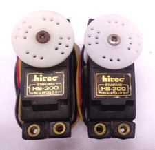 Hitec HS-300 STANDARD Servos + horns and mounts quantity of 2 both working fine