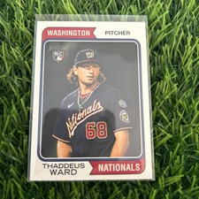 2023 Topps heritage High Number #576 Thaddeus Ward Nationals RC A71
