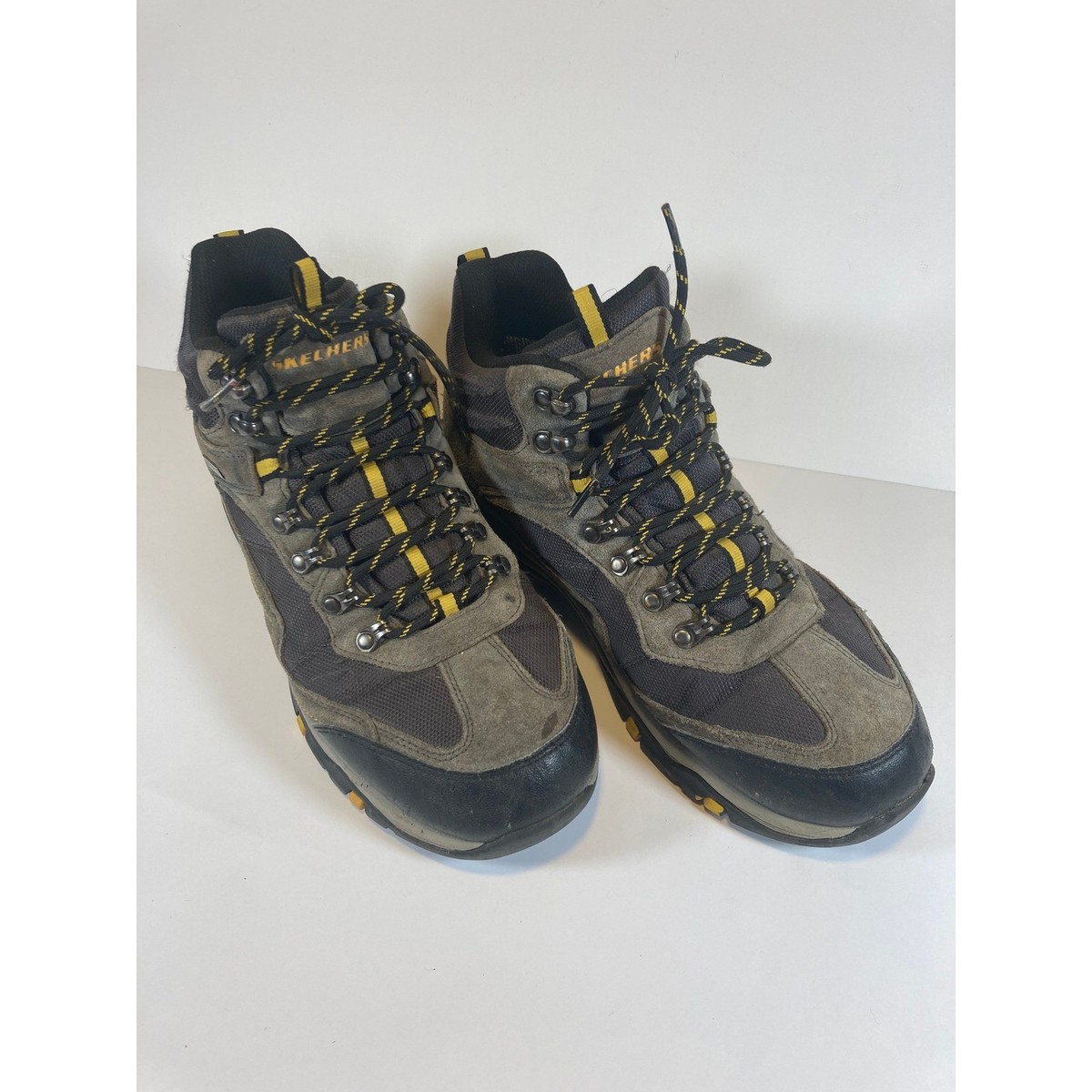 Skechers Mens 65672 Relaxed Fit Waterproof Hiking Boots Grey  display picture 3