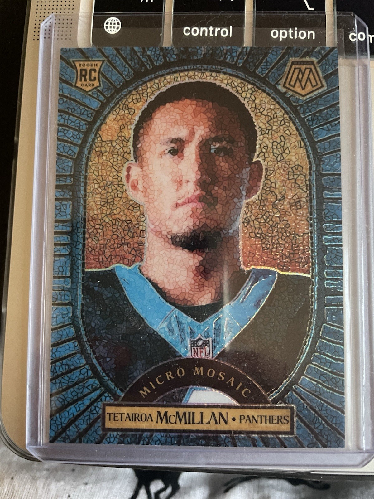 2025 Panini Mosaic Micro Mosaic Tetairoa McMillan RC Case Hit Rookie #23