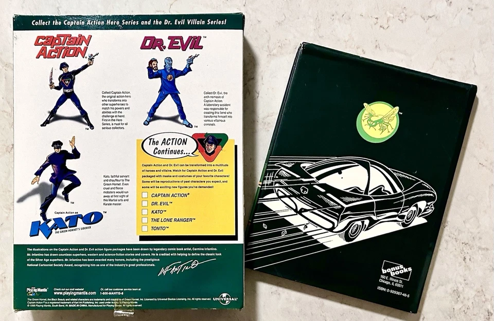 ¡OFERTA RETRO GREEN HORNET! Captain Action 1998 reedición y HC AUTO Van Williams 1990 Foto 2 de 4