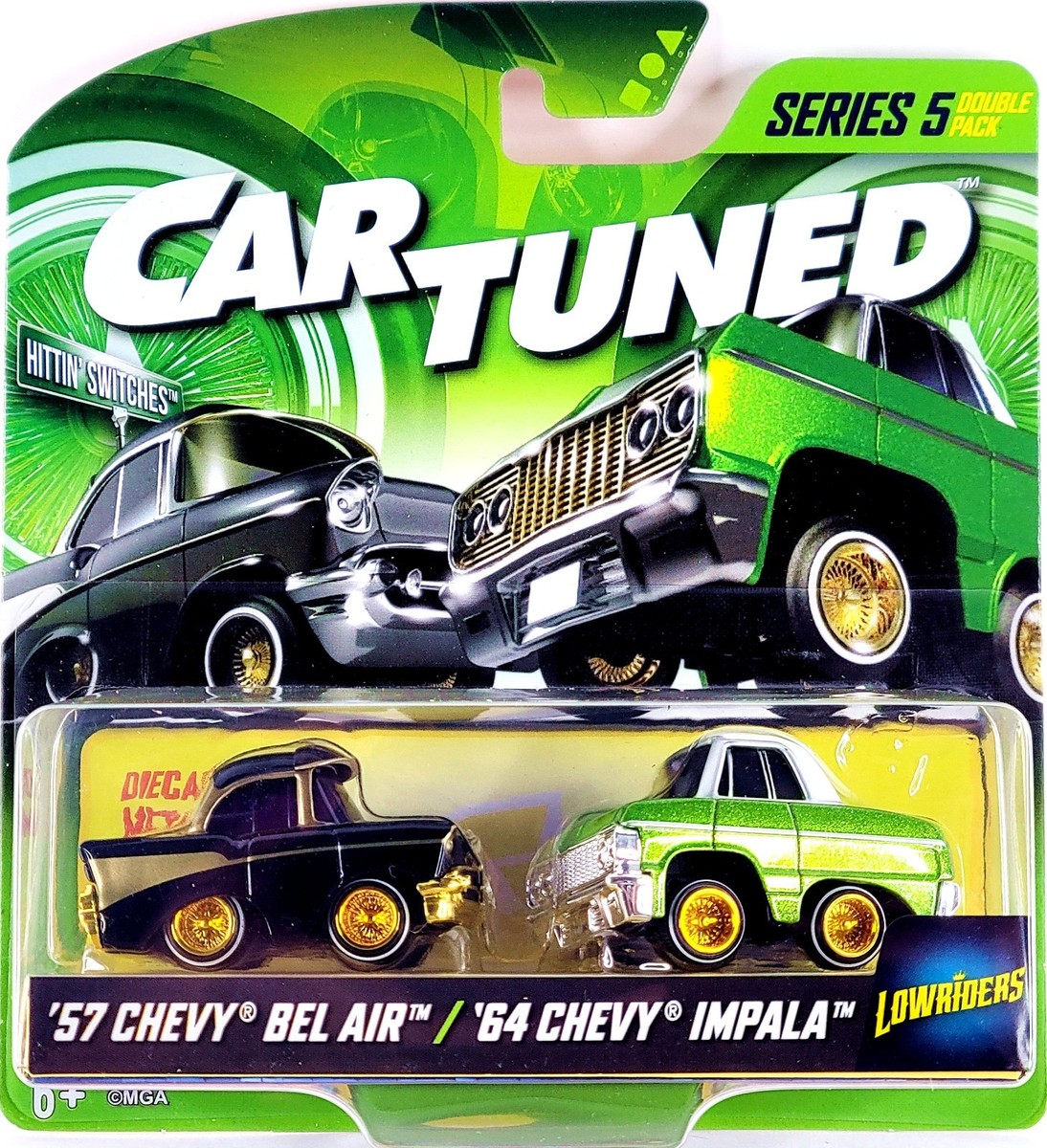 2025 Car Tuned (Low Riders) Series-5 (2-Pack) 57 Chevy Bel Air/'64