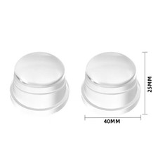 Transparent Silicone Door Stopper No Drill Anti-Bump Pad Home Office Safety UK