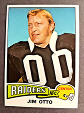 1975 Topps Football #497 Jim Otto Raiders