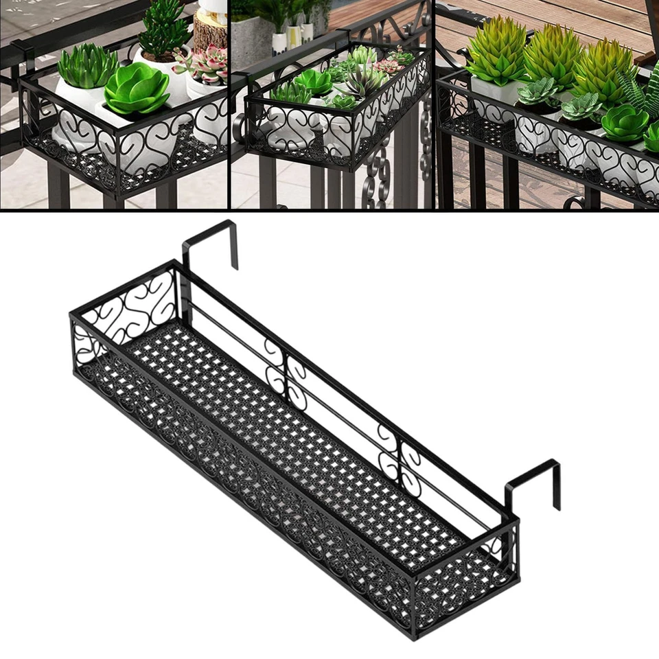 Hängendes Geländer-Pflanzgefäß-Regal, Korb, Fensterkasten, - Bild 3 von 4
