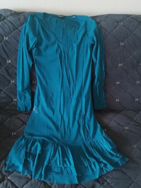 Women Dress Green Polyester 38 / M / 46