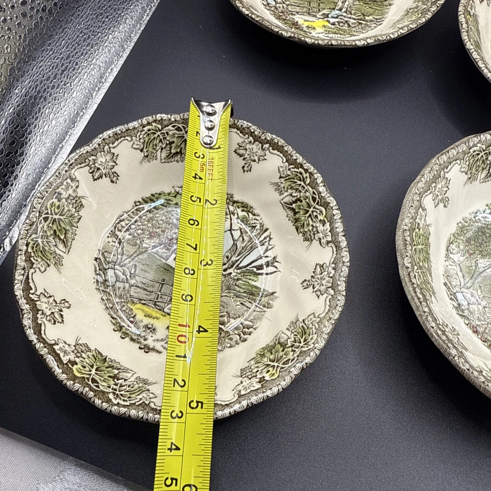 4 Johnson Brothers Friendly Village Sugar Maples 5" Fruit Bowls - Image 3 of 3