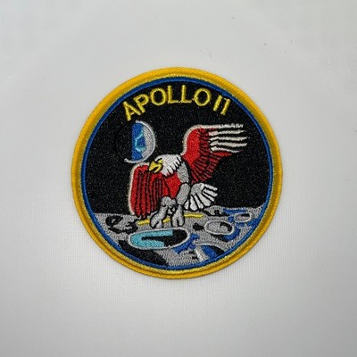 Apollo 11 NASA Moon Landing Patch   Astronaut Space Mission Embroidered Badge R
