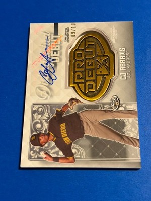 2020 Topps Pro Debut - CJ Abrams #DD-CJA Distinguished Debut Autograph /10