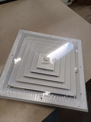 030618 12x12 AL164OBD FOUR WAY CEILING DIFFUSER (WHITE)