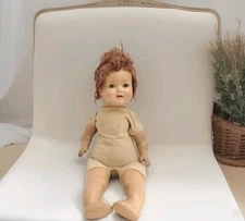 AM. CHAR Doll 18 Inches with Moveable Eyes/ Two Front Teeth Original Wig