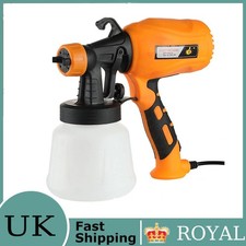 Paint Sprayer Spray Gun Airless HVLP Electric Car Sprayer Fence Wall Floor 900ml