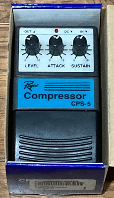 ROGUE Compressor CPS-5 Guitar Effects Pedal Pre-owned Tested *Unique Sound*