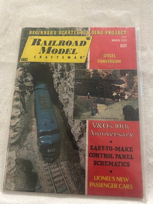 #ad Railroad Model Craftsman Magazine March 1973 Model Trains Hobbies Carstens $4.80