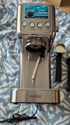 Xixubx Stainless Steel 20 Bar Espresso Machine with Milk Frother & 42oz Tank