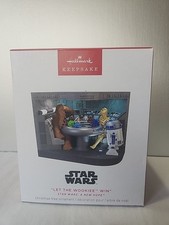 2025 HALLMARK ORNAMENT  LET THE WOOKIEE WIN  STAR WARS CHEWBACCA WOOKIE